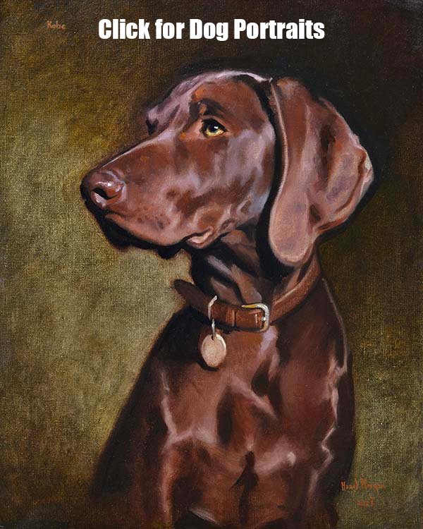 Dog Portraits / Dog Portrait Paintings in Oil on Canvas