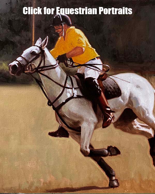 Equestrian Portraits / Equine Portrait Paintings in Oil on Canvas