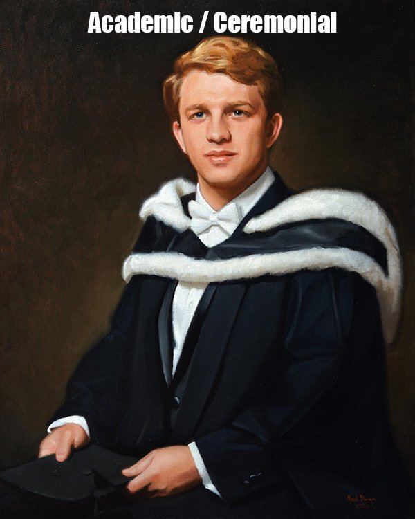 Academic Portraits / Academic Portrait Paintings in Oil on Canvas